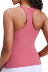 Workout Tank Tops with Built in Bra, Butter Soft V Neck Athletic Yoga Tops, Racerback Gym Shirts for Women
