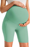 Maternity Shorts Over The Belly Bump Athletic Workout Pregnancy Short with Pockets