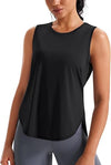 Ice Silk Workout Tank Tops for Women Cool-Dry Sleeveless Loose Fit Yoga Shirts Athletic