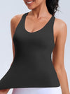 Workout Tank Tops with Built in Bra, Butter Soft V Neck Athletic Yoga Tops, Racerback Gym Shirts for Women