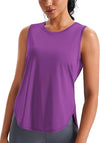 Ice Silk Workout Tank Tops for Women Cool-Dry Sleeveless Loose Fit Yoga Shirts Athletic