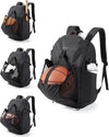 Gym Bag for Men with Shoes Compartment, Basketball Backpack with Ball Holder, Functional Gym Bag for Volleyball, Soccer & Baseball
