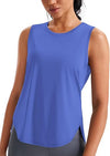 Ice Silk Workout Tank Tops for Women Cool-Dry Sleeveless Loose Fit Yoga Shirts Athletic