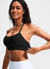 Comfy Racerback Sports Bras for Women with Removable Pads Luxury Dupe for Workout & Daily Use
