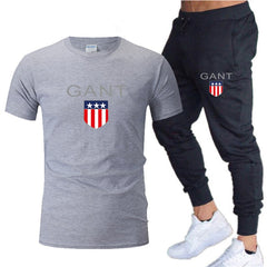 Men's Cropped T Shirt Trousers