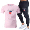 Men's Cropped T Shirt Trousers