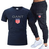 Men's Cropped T Shirt Trousers