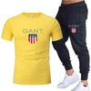 Men's Cropped T Shirt Trousers