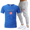 Men's Cropped T Shirt Trousers