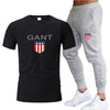 Men's Cropped T Shirt Trousers