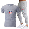 Men's Cropped T Shirt Trousers